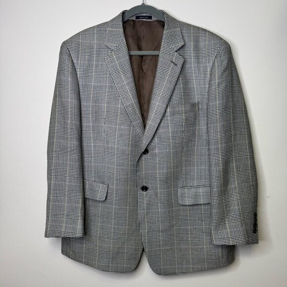 Lauren Ralph Lauren Men’s Glen Plaid 100% Silk Sport Coat Blazer Size 42 S - Picture 14 of 15